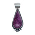Authentic Navajo Purple Oyster Shell Sterling Silver Pendant JX126624